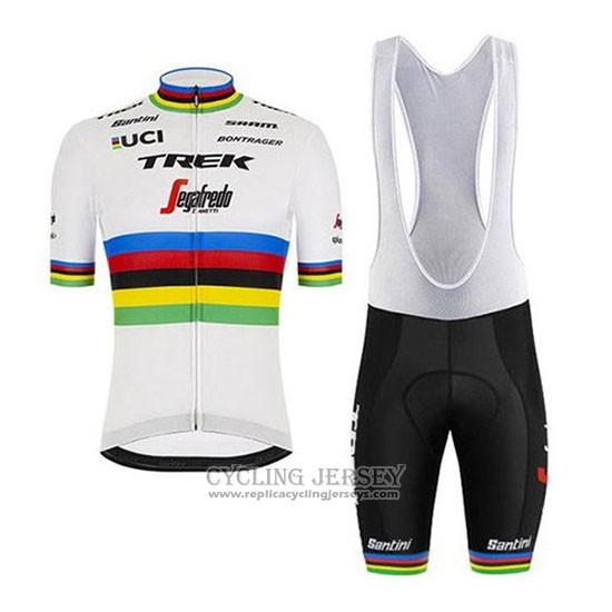 2020 Cycling Jersey UCI World Champion Trek Segafredo Short Sleeve And Bib Short